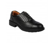Black Brogue Safety Shoe